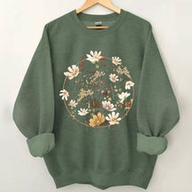 Sweat-shirt à fleurs