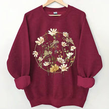 Sweat-shirt à fleurs