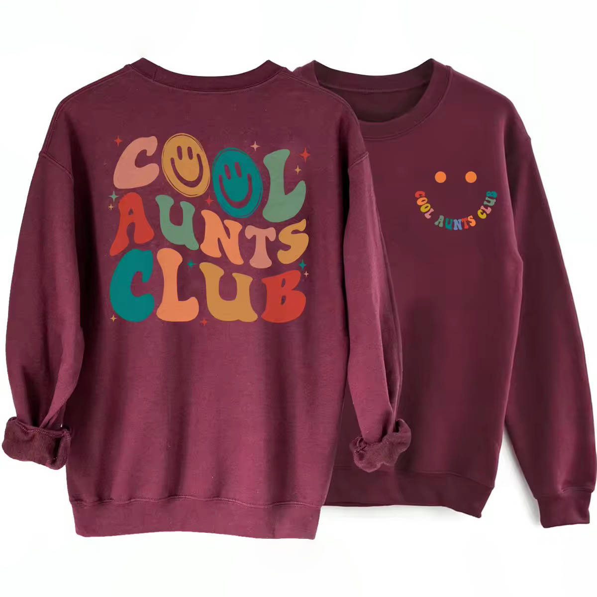 Cooles Aunts Club-Sweatshirt mit lustigem Lächeln