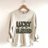 Lucky and Blessed Crew Neck Sweatshirt