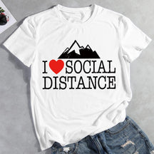 I Love Social Distance T-shirt