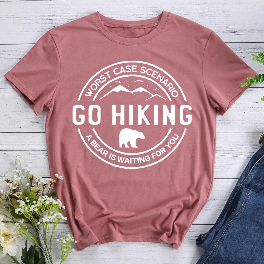 The Worst Case For Hiking Is To Meet A Bear T-shirt