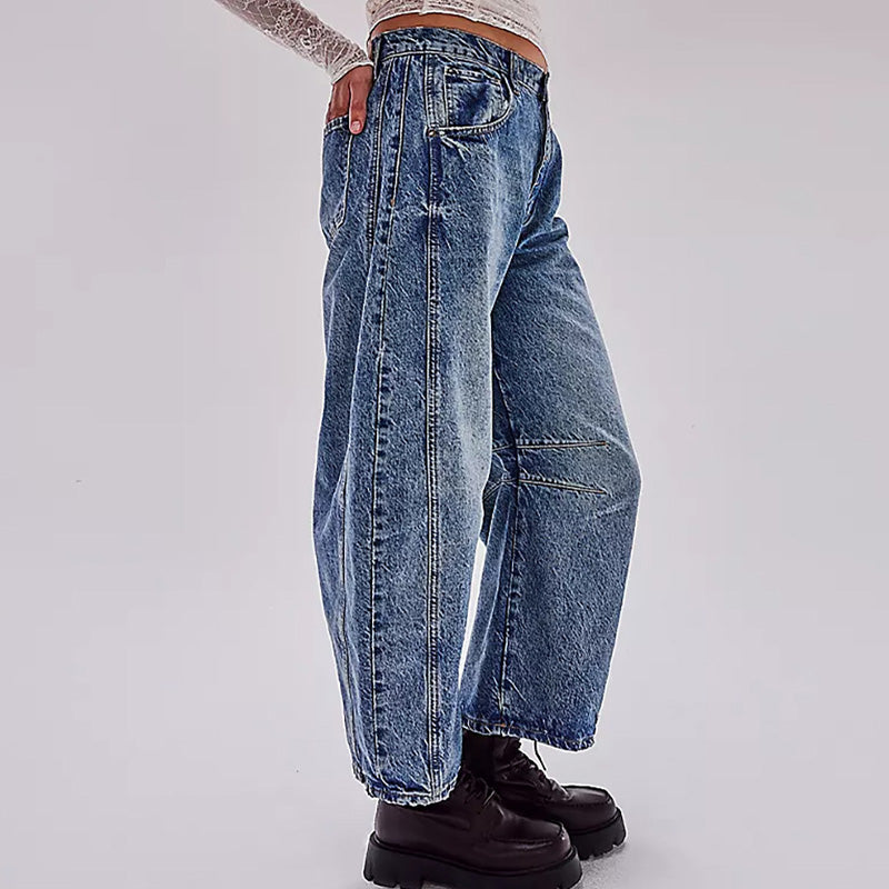 Vintage Mid Waist Loose Jeans