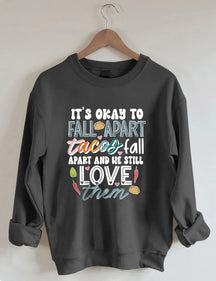 Sweat-shirt C'est bon de s'effondrer