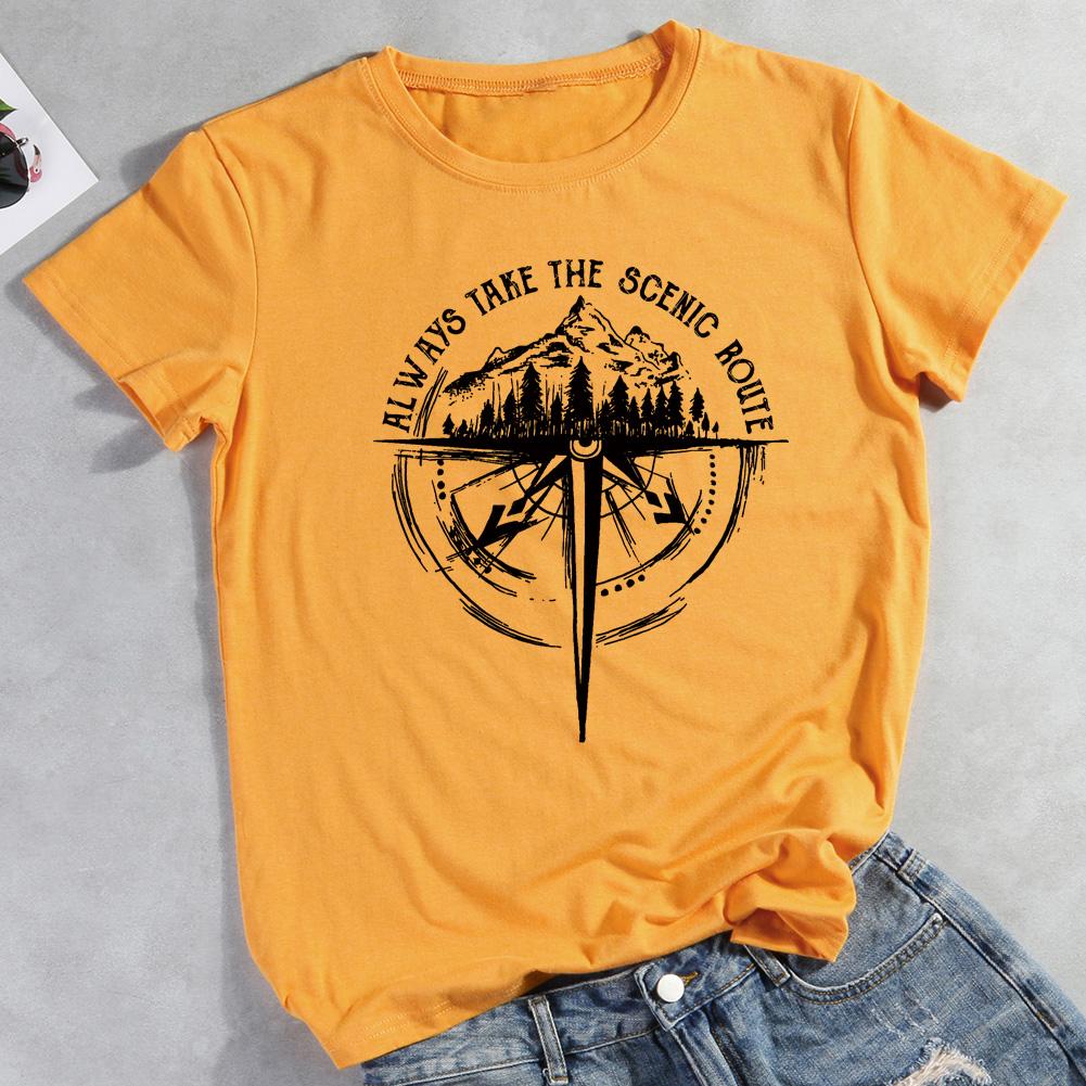 Always Take The Scenic Route Hiking T-shirt