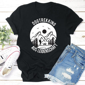 Dog Trekking Hiking With Dog T-shirt