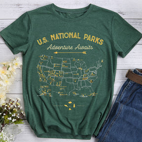 Adventure Awaits Hiking T-shirt