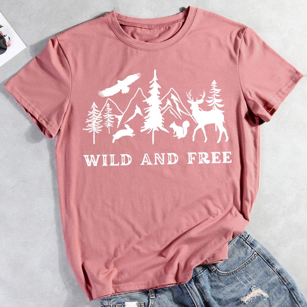 Wild And Free Hiking T-shirt