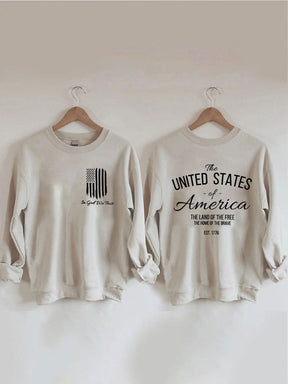 We Trust America Flag Sweatshirt