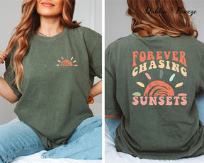 Retro Sunsets Beach Summer Vacation T-shirt