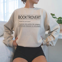 Booktrovert Definition Bookish Sweatshirt