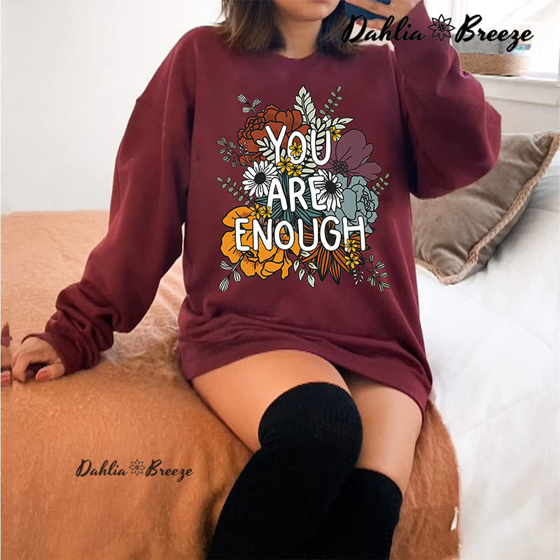 Sweat-shirt Vous êtes assez de pensées positives