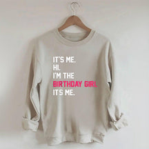 Sweat-shirt C'est moi, salut, je suis la fille d'anniversaire