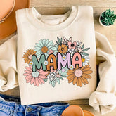 Floral Mama Trendy Print Sweatshirt