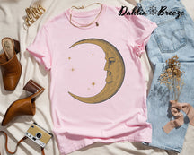 Vintage Moon Graphic T-shirt