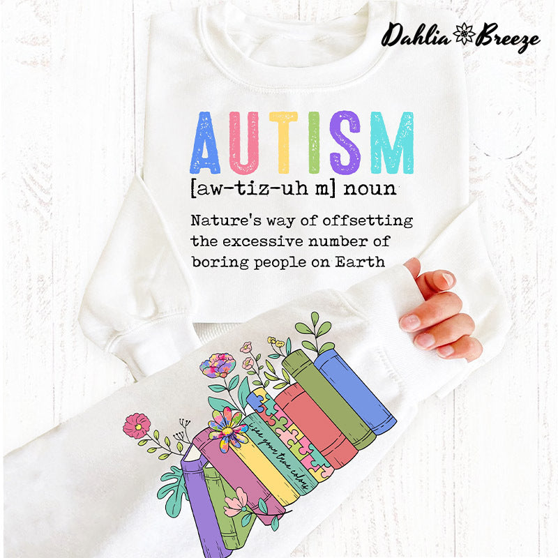 Autism Definition Book Lover Sweatshirt