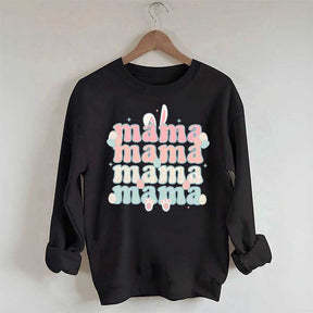 Sweat-shirt imprimé maman de Pâques