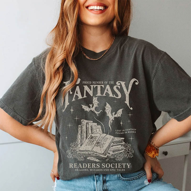 Fantasy Reader Romance Book Lover T-shirt