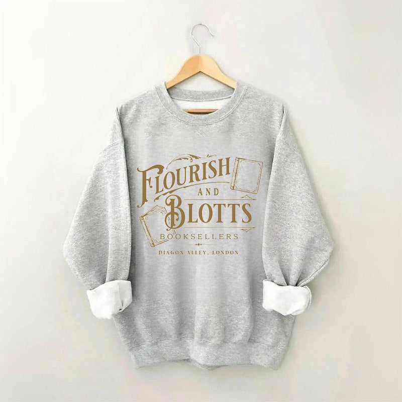 Flourish And Blotts Book Lover Sweatshirt