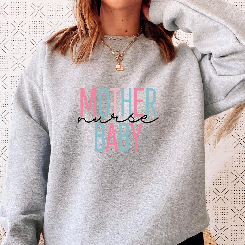 Sweat-shirt mère bébé infirmière