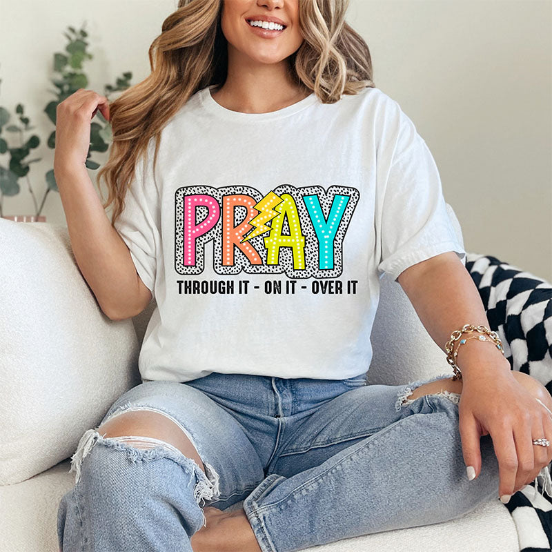 Pray On It Groovy Mama T-shirt