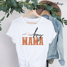 Retro Boy Mama T-shirt