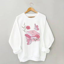 Floral Butterfly Book Lover Sweatshirt