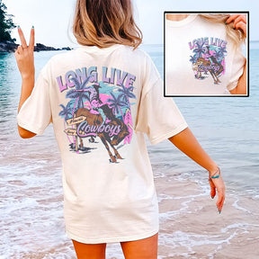 Trendy Western Cowboy Long Live Summer T-shirt