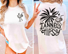 Tanned and Tipsy Beach Summer T-shirt