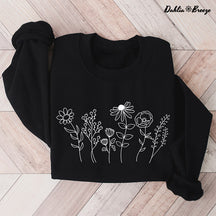 Sweat-shirt à col rond Wildflower Nature