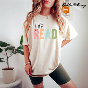 Let's Read Book Lover T-shirt