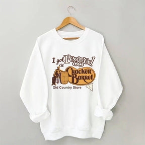 Je me suis fait attacher au sweat-shirt Cracker Barrel Old Country Store