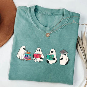 Bookish Ghost Book Reader T-shirt