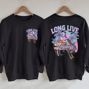 Trendy Western Cowboy Long Live Summer Sweatshirt