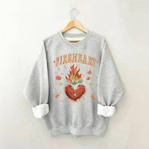 Vintage Fire-heart Fantasy Reader Sweatshirt