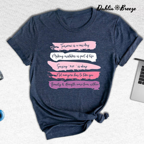 T-shirt imprimé lettre inspirante