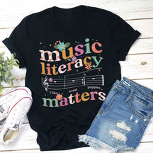 T-shirt pour professeur d’alphabétisation musicale