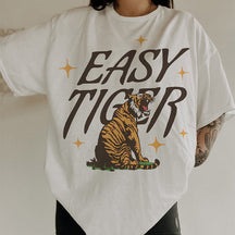 T-shirt graphique d'inspiration vintage Easy Tiger