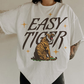 T-shirt graphique d'inspiration vintage Easy Tiger