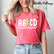 Abcd Teacher Crewneck T-shirt