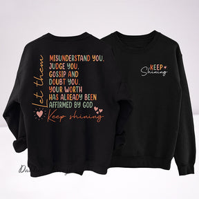 Sweat-shirt drôle Keep Shining