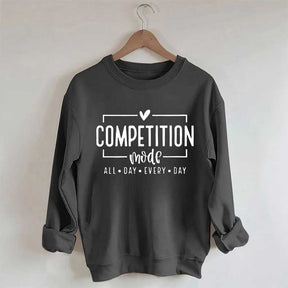 Sweat-shirt imprimé lettre Competition Mode