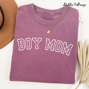 Boy Mama Funny Mom Crewneck T-shirt