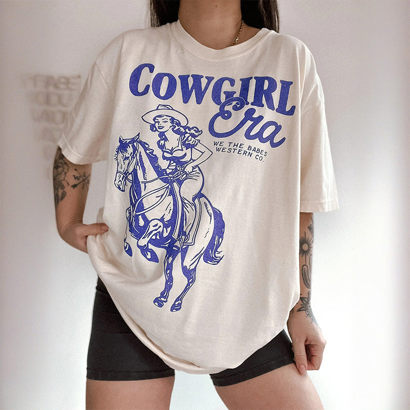 T-shirt inspiré de l’ère Cowgirl vintage