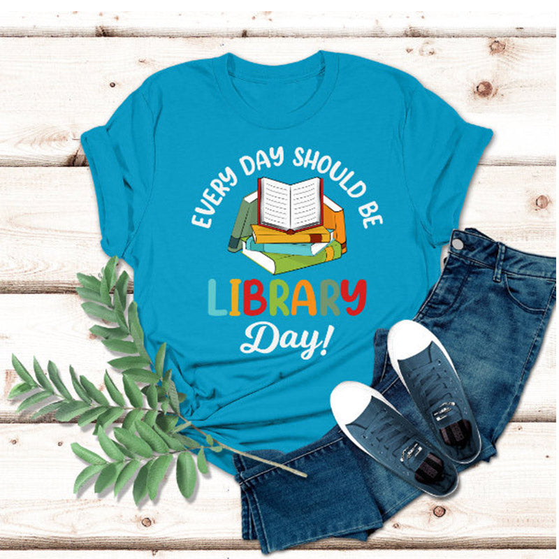 T-shirt Chaque jour devrait être le jour de la bibliothèque