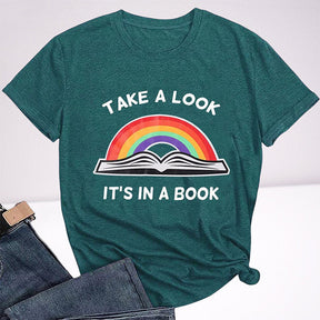 Take A Look Its in A Book T-shirt