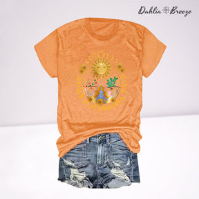 Donnez-vous un t-shirt fleuri Smile Sun