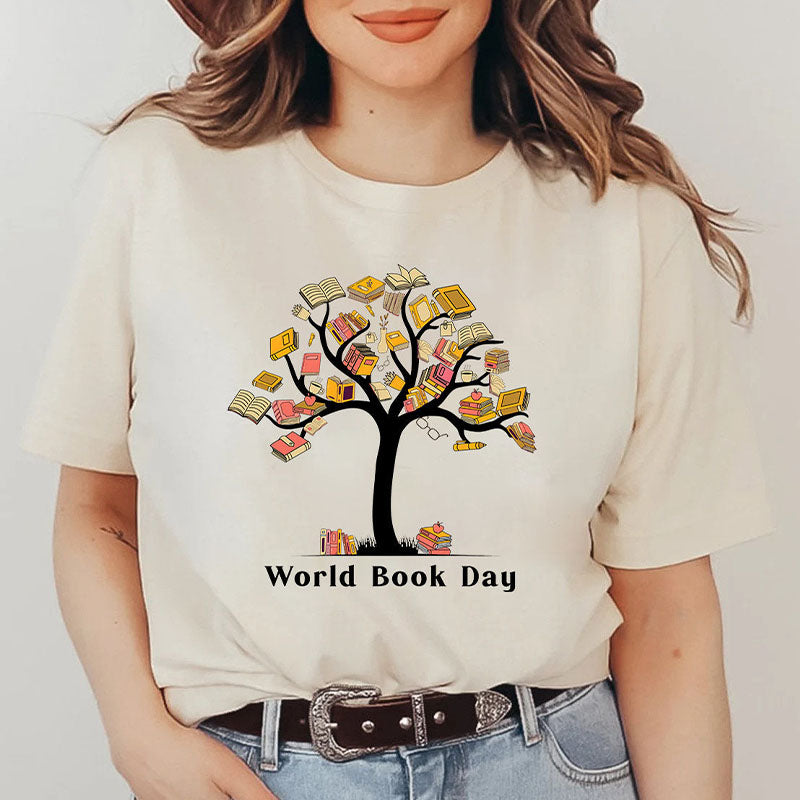 World Book Day Book Tree T-shirt