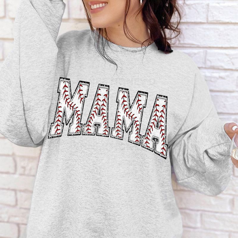 Retro Baseball Mama Sweatshirt