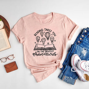 Reading Adventures Funny T-shirt